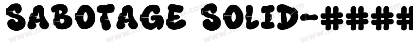 Sabotage Solid字体转换
